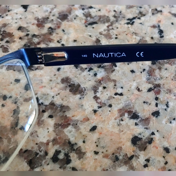 Nautica Eyeglass Frames. N7255. 325 Matte Navy. Metal Blue. 56 / 19 / 140mm - Picture 6 of 9